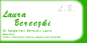 laura bereczki business card